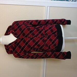 Energie Purple and Black Soft Hooded Jacket